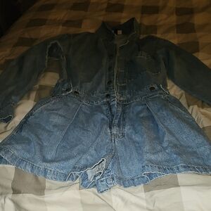 Universal Thread Blue Denim Jumpsuit